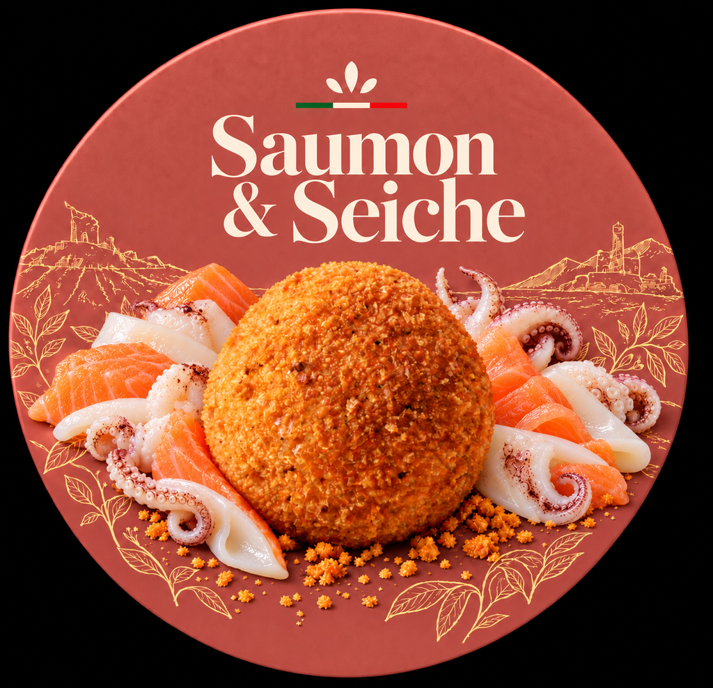 Arancini Saumon & Seiche 5 pièces